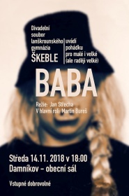 Pozvánka na divadelní hru BABA v Damníkově