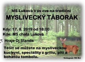 Myslivecký táborák 2019 Luková